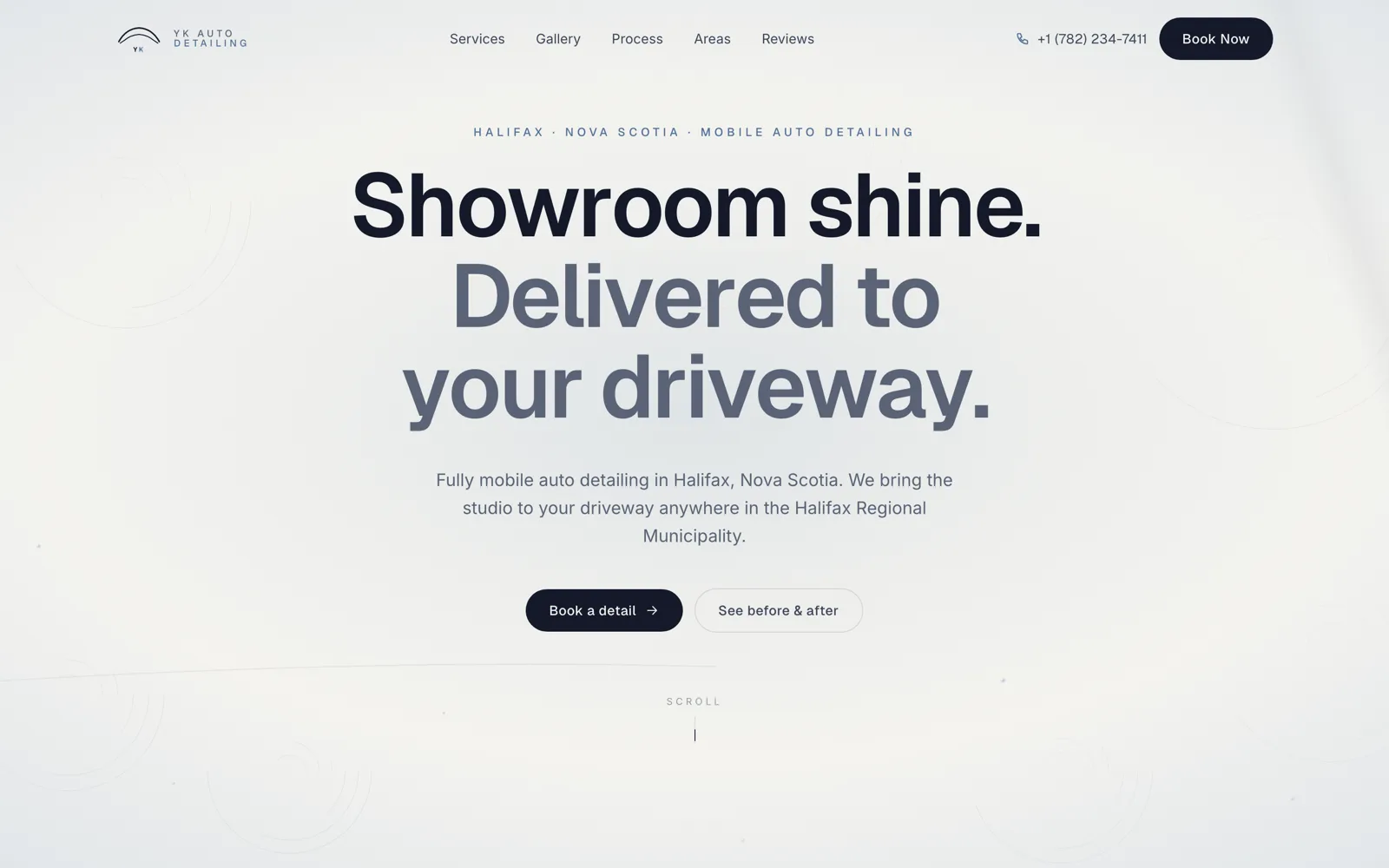 YK Auto Detailing website
